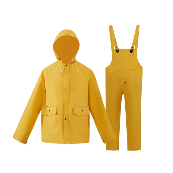 2W International Yellow Heavy Weight Rain Suit, Medium 7040-SA M - main